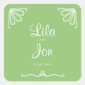 Tuberose Personalisiert Wedding Stickers (Vorderseite)