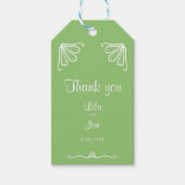 Tuberose Personalisierte Hochzeitsmarken Geschenkanhänger (Vorderseite)