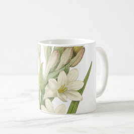 tuberose(Tuberosa sp.) von Redouté Kaffeetasse