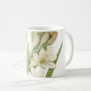 tuberose(Tuberosa sp.) von Redouté Kaffeetasse