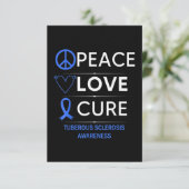 Tuberous Sclerosis Awareness Karte (Stehend Vorderseite)