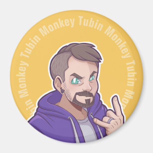 Tubin-Affen-Logo Magnet