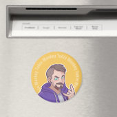 Tubin Monkey Hoodie Logo Magnet (In Situ (Geschirrspüler))