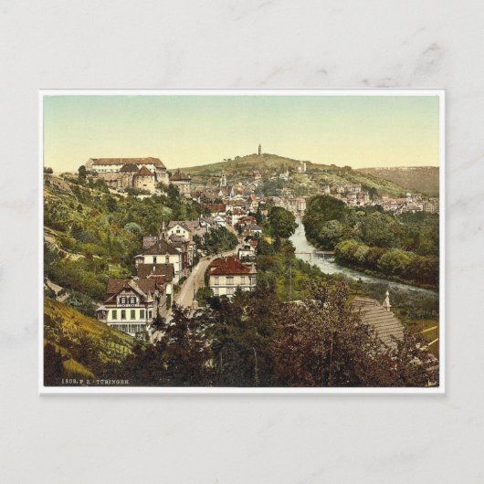 Tubingen, Wurtemburg, Deutschland, selten Fotochro Postkarte (Vorderseite)