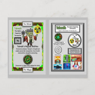 Tubnulk präsentiert Tennessine-Sammelkarten Postkarte