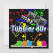 Tubular 80er einladung (Vorderseite)