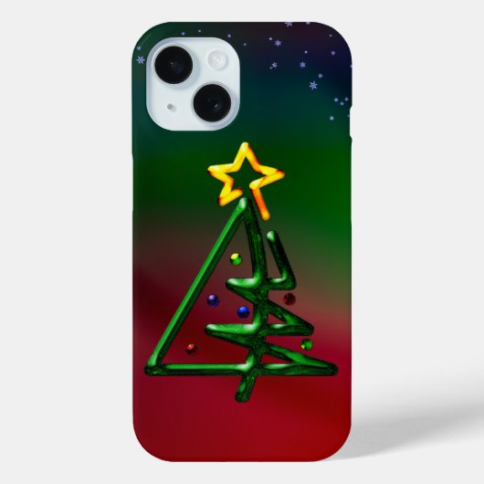 Tubular Chrome Christmas Tree Case-Mate iPhone Hülle (Rückseite)