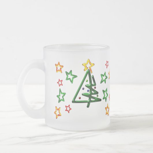Tubular Chrome Christmas Tree Mattglastasse (Links)