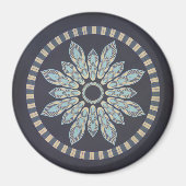 Tubular Petals Mandala Magnet (Vorne)