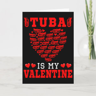 Tuby ist mein Valentinstag Instrument Team Süße He Karte