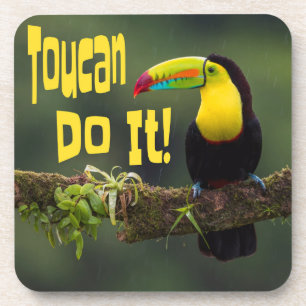 Tucan Do it! Motivierend Vogel-Funny-Pub Getränkeuntersetzer