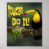 Tucan Do it! Motivierend Vogel-Funny-Pub Poster (Vorne)