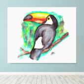 Tucan Leinwanddruck (Insitu (Holzboden))