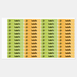 Tucan Vogel Aquarell - 96 schmale Kinder Etiketten
