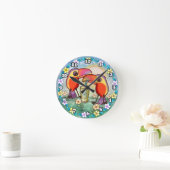 Tucans Tee Runde Wanduhr (Zuhause)