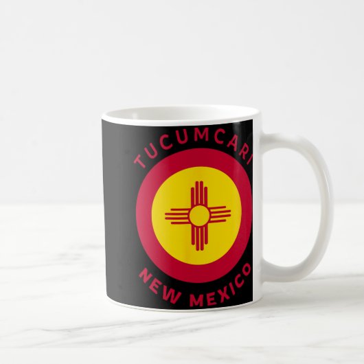 Tucari New Mexico Nm Flag Zia Souvenir Kaffeetasse (Rechts)