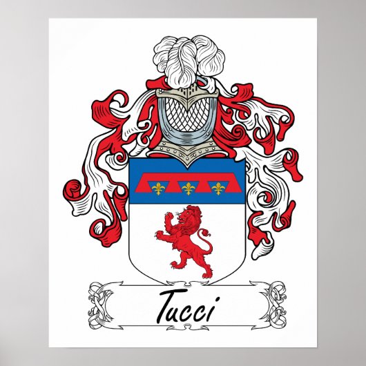 Tucci-Familienwappen Poster (Vorne)