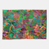 Tuch-abstraktes beflecktes mit Blumenglas Handtuch (Horizontal)