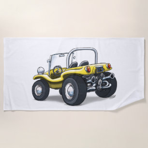 Tuch der Strand-Buggy (gelbes offenes) Strandtuch