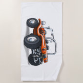 Tuch der Strand-Buggy (orange offenes) Strandtuch (Vorderseite)