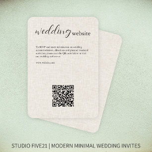 Tuch ・ Elegante Moderne Hochzeit Begleitkarte