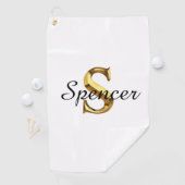 Tuch für Golf mit individuellem Monogramm | Person (Insitu)