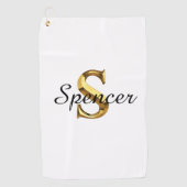 Tuch für Golf mit individuellem Monogramm | Person (Vorderseite)