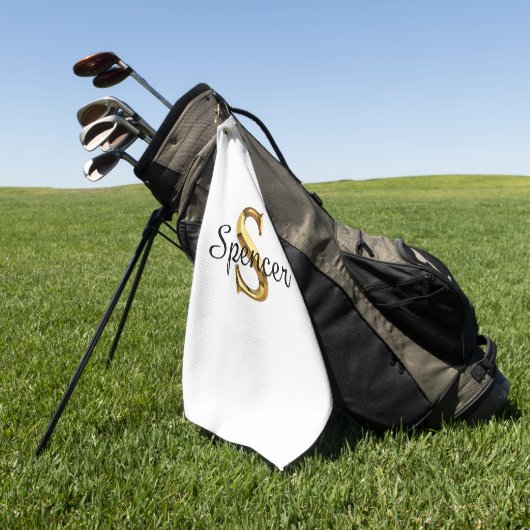 Tuch für Golf mit individuellem Monogramm | Person (Gras)