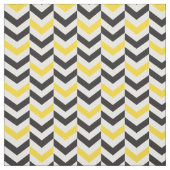 Tuch Grauer und Gelbes Chevron Stoff (Muster)