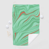 Tuch in Kurven mit hellgrün geprägten Farben (Insitu)