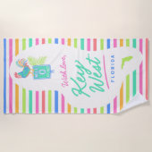Tuch mit Liebe Key West Strandtuch (Vorderseite)