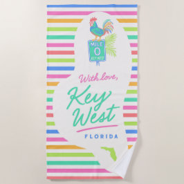 Tuch mit Liebe Key West Strandtuch