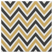 Tuch Pattern Chevron Black & Gold Stoff (Nahaufnahme)