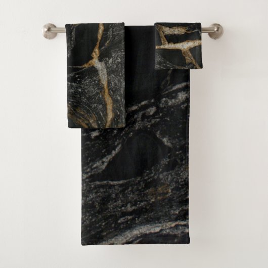 Tuch-Set des Magma-Gold GRANITE-LOOK Badhandtuch Set (Insitu)