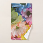 Tuch-Set - mehrfarbige Gänseblümchen II Badhandtuch Set (Handtuch)