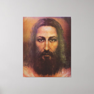 Tuch von Turin Jesus Christus Gesicht, Heiliges Ge Leinwanddruck