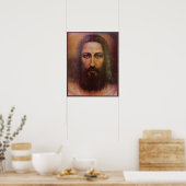 Tuch von Turin Jesus Christus Gesicht, Heiliges Ge Poster (Küche)