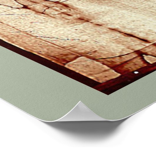 Tuch von Turin Jesus Christus Gräbertuch Poster (Ecke)