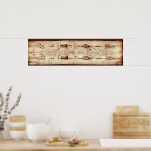 Tuch von Turin Jesus Gräbertuch Poster (Küche)