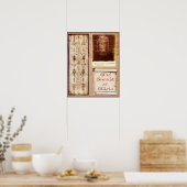 Tuch von Turin Pio Jesus Heiliges Gesicht & Mandyl Poster (Küche)