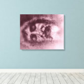 Tuch von Turin (rot) auf der Leinwand (Insitu (Holzboden))