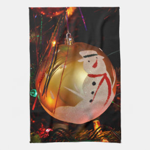 Tuch Weihnachtsmann-Ornament mit Frost-Effekt