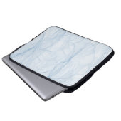 Tuchblauer moderner Hintergrund Laptopschutzhülle (Vorne Knopf)