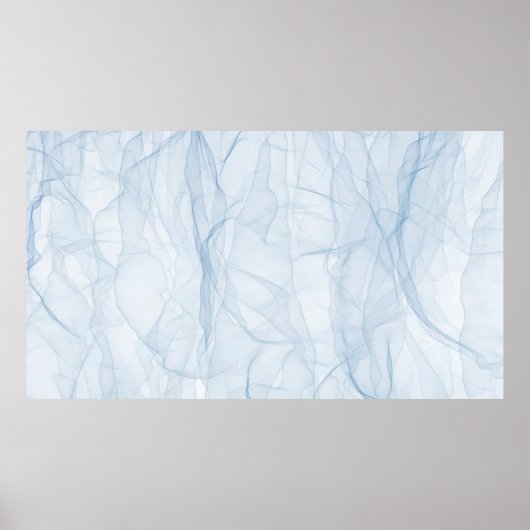 Tuchblauer moderner Hintergrund Poster (Vorne)