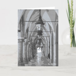 Tuchhalle Kraków, Polen Faltkarten Dankeskarte