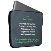 Tüchtiges Herz Excellence Laptop-Hülle Laptopschutzhülle (Vorne Rechts)