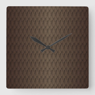 Tuck and Roll Quadratische Wanduhr
