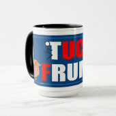 Tuck Frump 2-Tone-Tasse gegen Trump Tasse (Vorderseite Links)