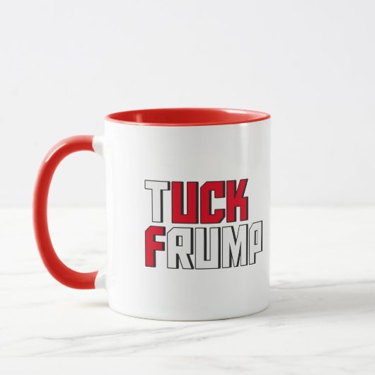Tuck Frump Funny Anti Donald Trump Wordplay Tasse (Links)