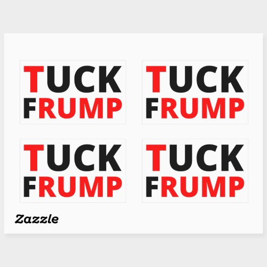 Tuck Frump Rechteckiger Aufkleber (Blatt)